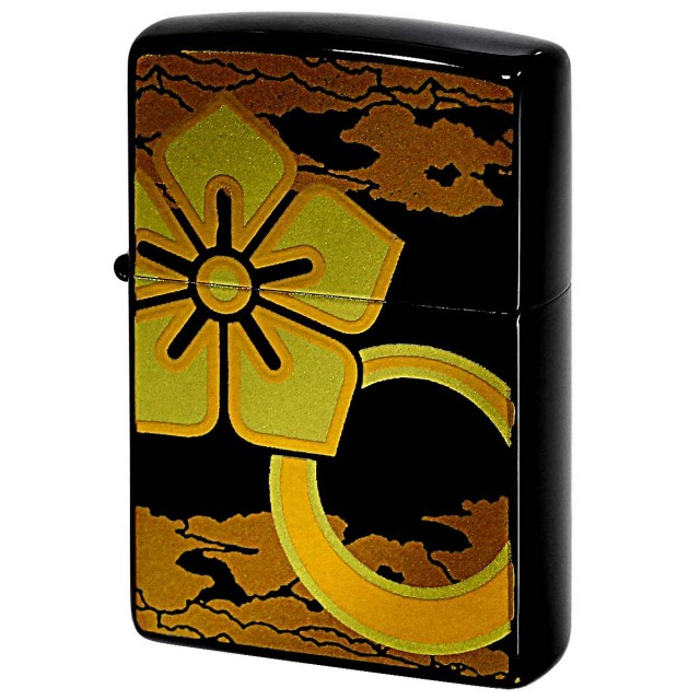 Zippo ジッポー 本金蒔絵 明智光秀 伝統工芸 和柄 ゴールドタンク 2LA-MITSUHIDE2