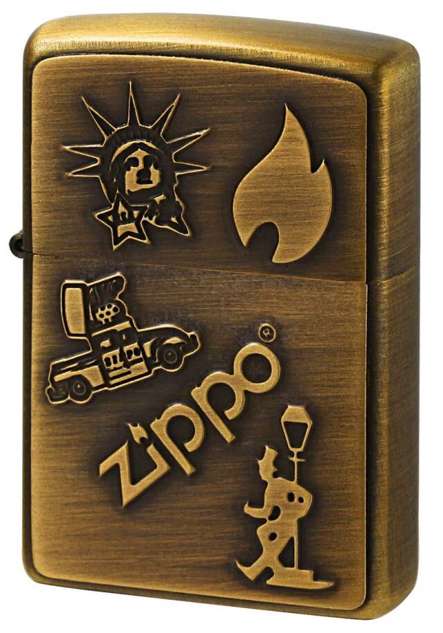 Zippo ジッポー OLD DESIGN METAL PLATE オールドデザイン メタルプレート 2UDB-METAL1 メール便可