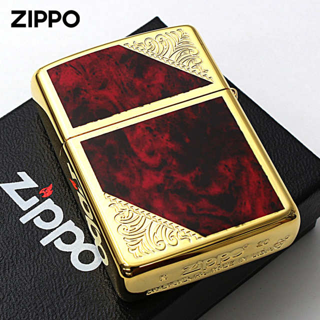 Zippo ジッポー アーマー 大理石調 ベネチアン レッド マーブル