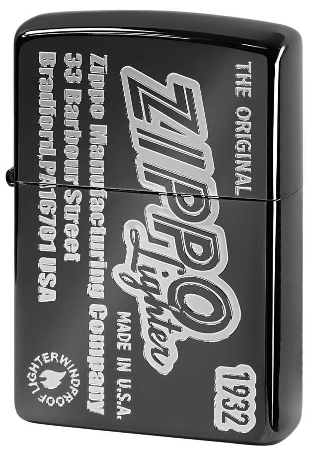 Zippo ジッポー Antique old Logo アンティーク オールド ロゴ 2BKS-ZLOGOSIDE メール便可