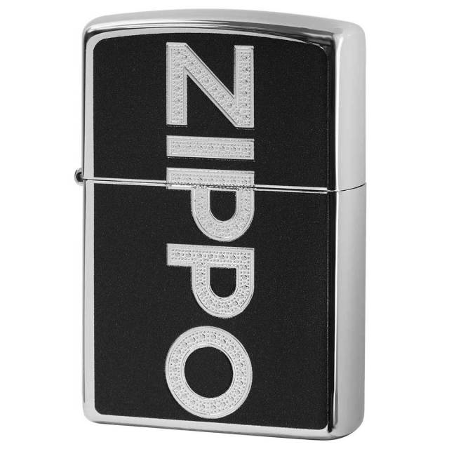 Zippo ジッポー ZIPPO LOGO Hemisphere Black 2BKZ メール便可｜Zippo専門店フラミンゴ：本店