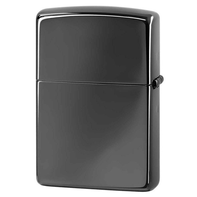 Zippo ジッポー 炎 アイコンフレーム ジッポ ロゴ ブラックニッケル 金