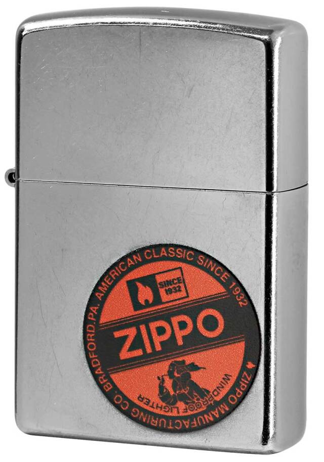 Zippo ジッポー ZIPPO LOGO Stump Red 207-LOGOR メール便可