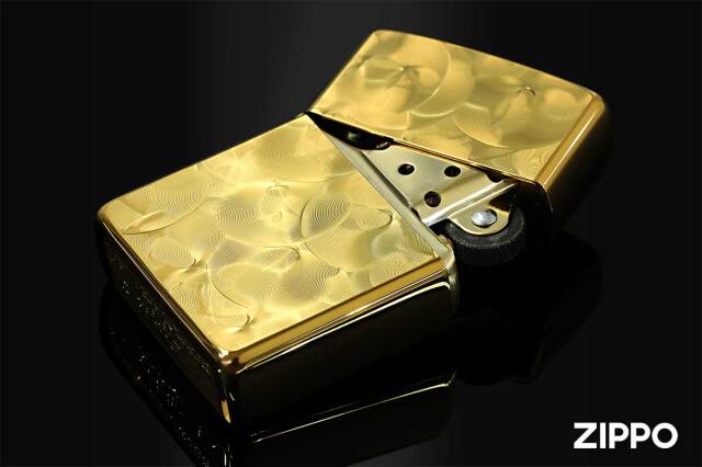 ZIPPO 時計付きタイピンセット 　ネクタイピン 鏡面ゴールド　No.1409 ZIPPO 時計付きタイピンセット ネクタイピン 鏡面ゴールド No