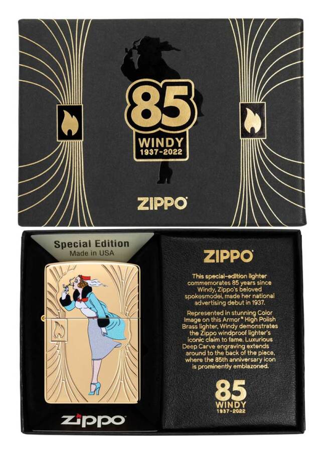 未使用品 限定 zippo ウィンディ コメモラティブ 70周年 シリアル入りウィンディ