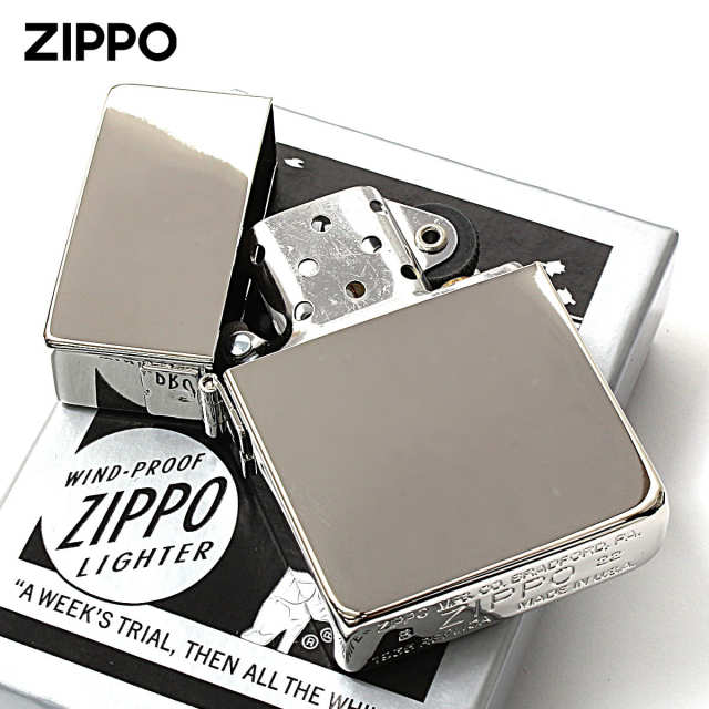 Zippo ジッポー 1935レプリカ 無地 プラチナコーティング 鏡面