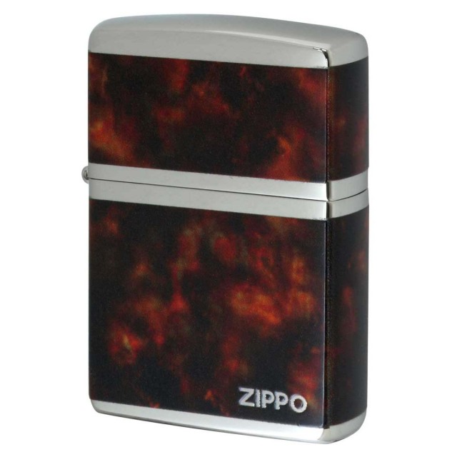 Zippo ジッポー MARBLE LOGO 大理石調 レッドマーブル ロゴ ニッケルメッキ 2NI-4BWZ