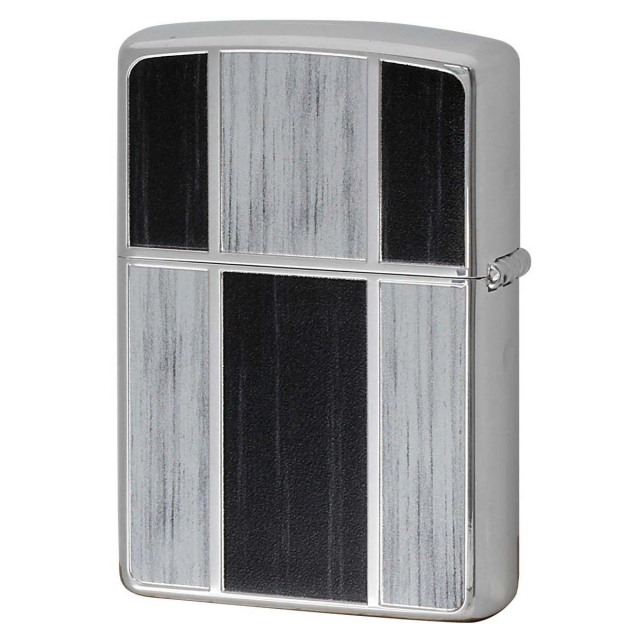 Zippo ジッポー ウッド風 炎 アイコンフレーム ブラック ZIPPO LOGO