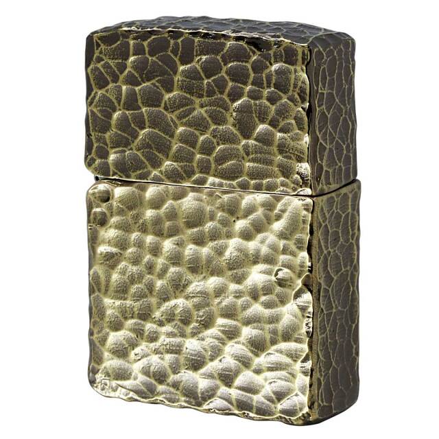 Zippo ジッポー ハンマートーン 槌目 フルメタルジャケット 真鍮メッキ いぶし仕上げ 2FMJ-BI