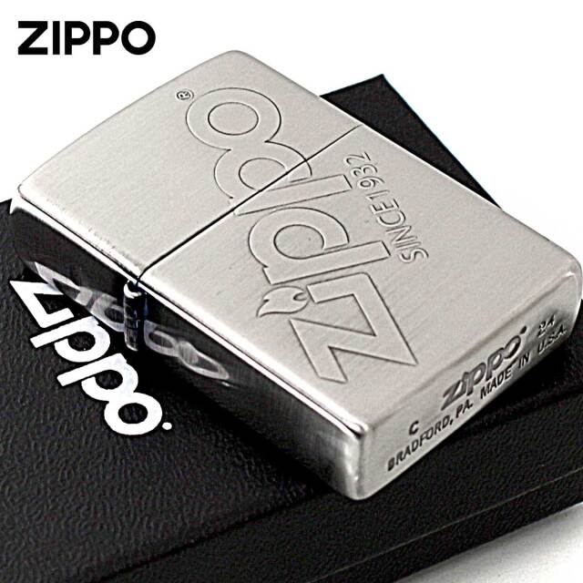 Zippo ジッポー ジッポ ロゴ ZIPPO LOGO ニッケルメッキ 古美仕上げ