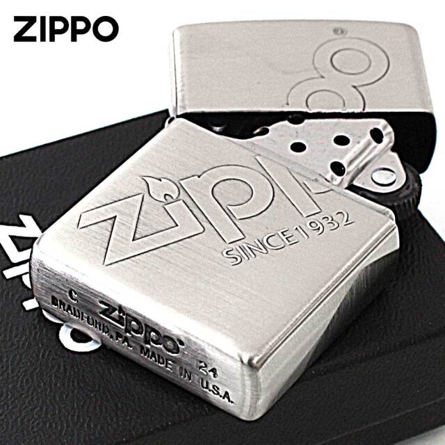 Zippo ジッポー ジッポ ロゴ ZIPPO LOGO ニッケルメッキ 古美仕上げ
