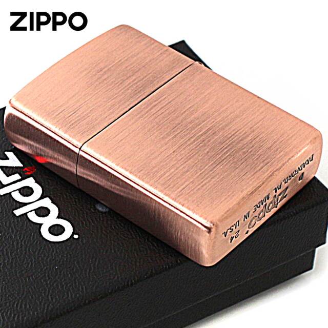 Zippo ジッポー ジッポ ロゴ ZIPPO LOGO 銅メッキ 古美仕上げ 206-Z