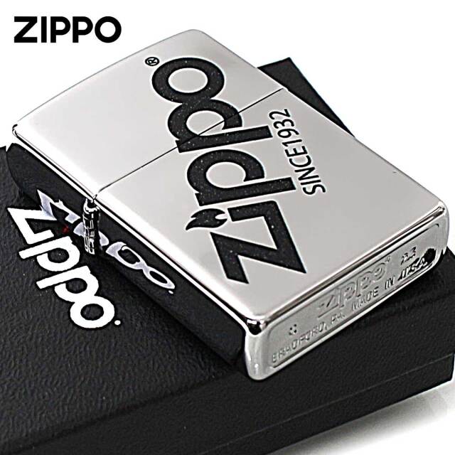 Zippo ジッポー ジッポ ロゴ ZIPPO LOGO クロムメッキ 古美仕上げ