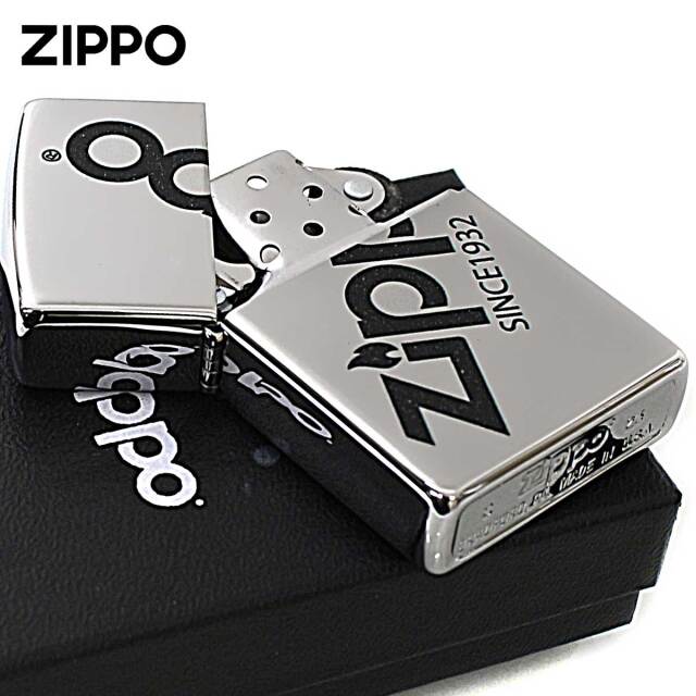 Zippo ジッポー ジッポ ロゴ ZIPPO LOGO クロムメッキ 古美仕上げ