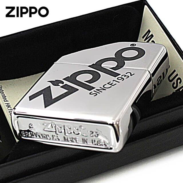 Zippo ジッポー ジッポ ロゴ ZIPPO LOGO クロムメッキ 古美仕上げ