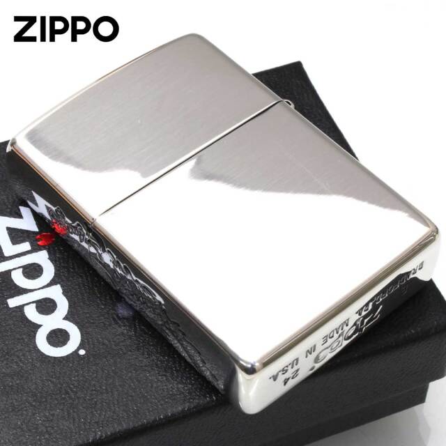 Zippo ジッポー 龍 ドラゴン 2面連続加工 DRAGON 銀メッキいぶし仕上げ