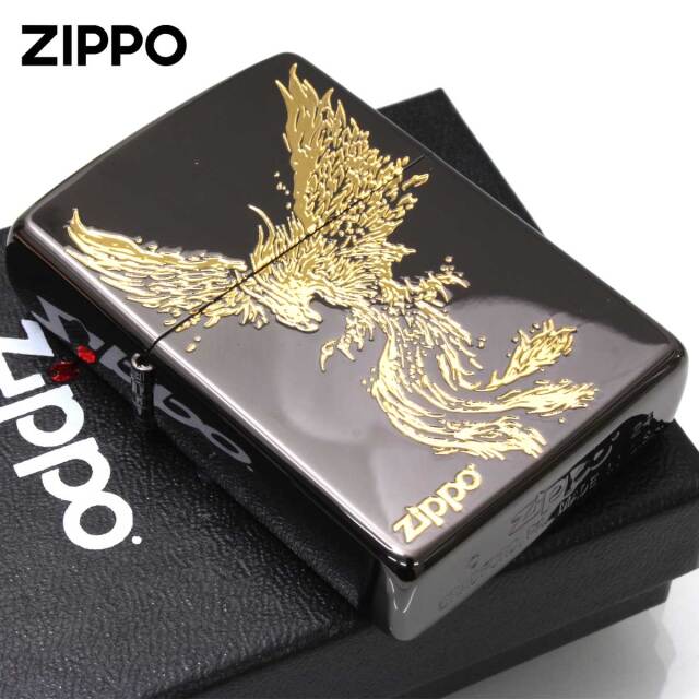 はっぴー・プロフ必読ページ Zippo ジッポー フェニックス 鳳凰 PHOENIX ブラック 2BKG-PHX