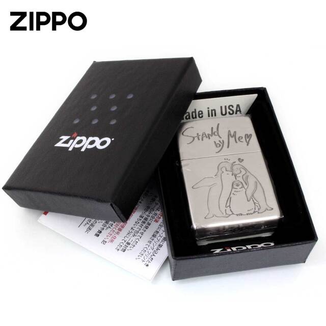 Zippo ジッポー NAGOMI animal Stand by Me ペンギン メッセージ 202
