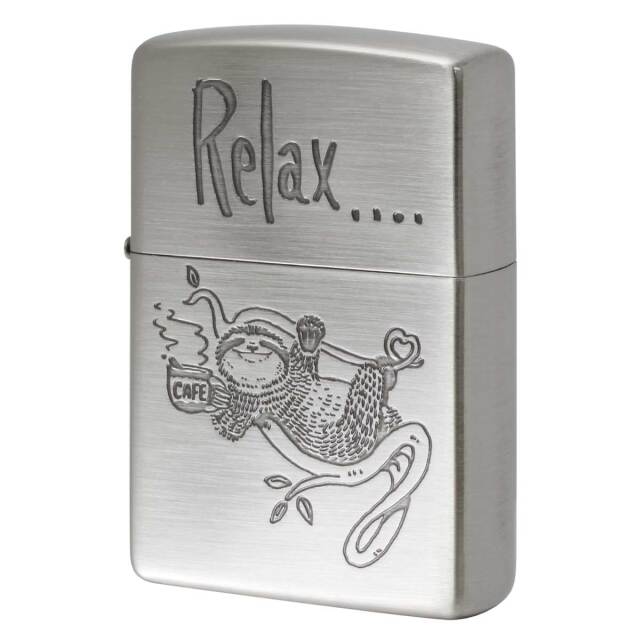Zippo ジッポー NAGOMI animal Pelax なまけもの メッセージ 202-RELAX メール便可