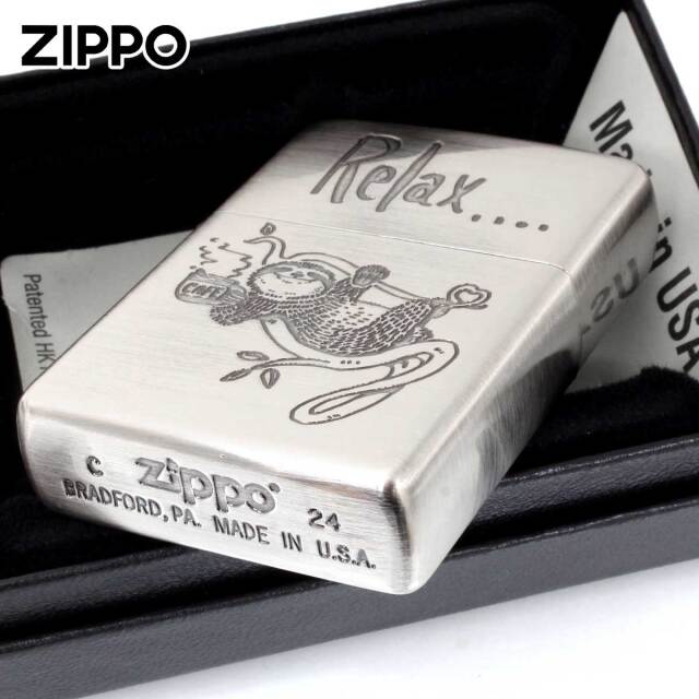 Zippo ジッポー NAGOMI animal Pelax なまけもの メッセージ 202-RELAX