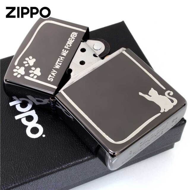 Zippo ジッポー ネコ 猫 足跡 STAY WITH ME FOREVER いつまでも