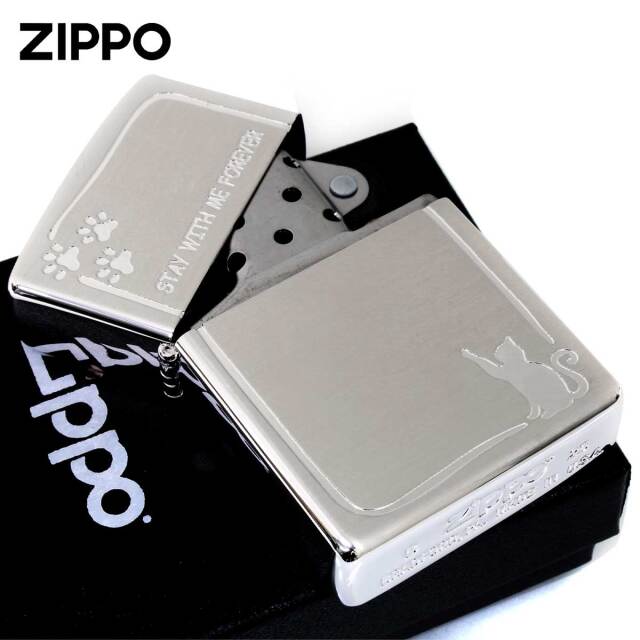 Zippo ジッポー ネコ 猫 足跡 STAY WITH ME FOREVER いつまでも一緒に
