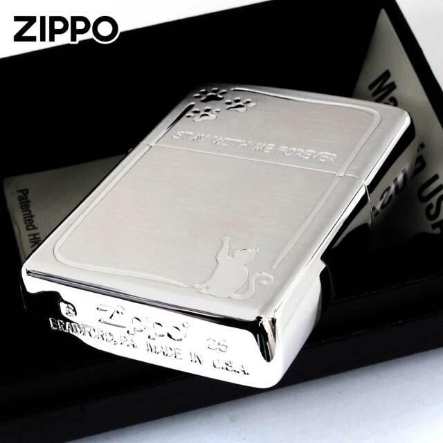 Zippo ジッポー ネコ 猫 足跡 STAY WITH ME FOREVER いつまでも一緒に
