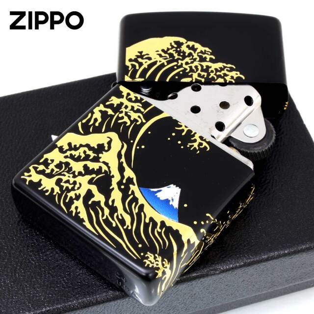 Zippo ジッポー 和柄 日本 美 波富士 2BKG-NAMIFUJI｜Zippo専門店