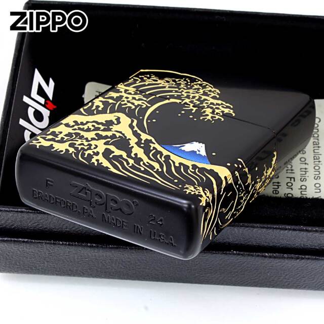 Zippo ジッポー 和柄 日本 美 波富士 2BKG-NAMIFUJI｜Zippo専門店