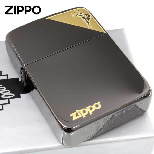非売品　ニコンSP オリジナルzippoライター　新品未開封 Zippo ジッポー 1941レプリカ WINDY ウインディ ブラック ゴールド