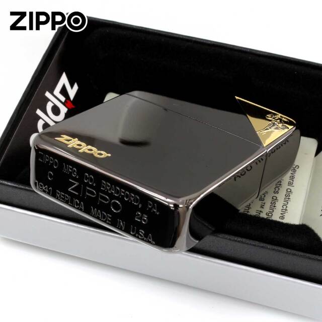 Zippo ジッポー 1941レプリカ WINDY ウインディ ブラック ゴールド