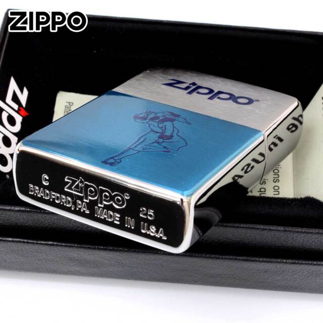 Zippo ジッポー WINDY ZIPPO LOGO ウインディ ジッポ ロゴ ブルー 200