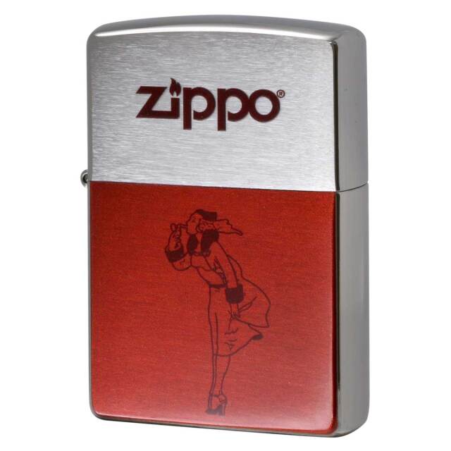 Zippo ジッポー WINDY ZIPPO LOGO ウインディ ジッポ ロゴ レッド 200-ZWINDYRED メール便可