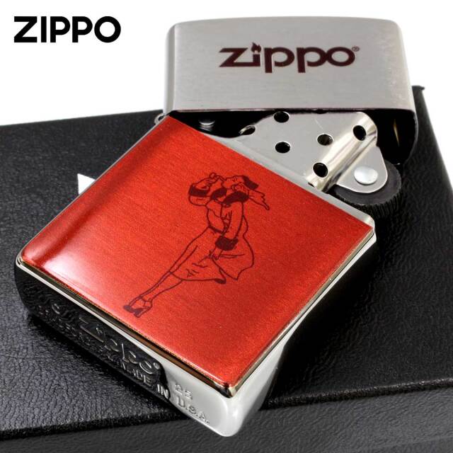 Zippo ジッポー WINDY ZIPPO LOGO ウインディ ジッポ ロゴ レッド 200