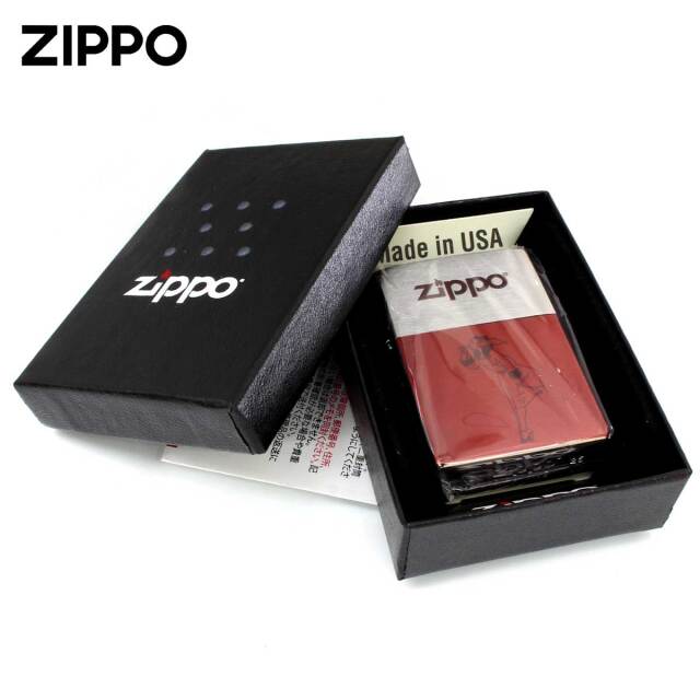 Zippo ジッポー WINDY ZIPPO LOGO ウインディ ジッポ ロゴ レッド 200