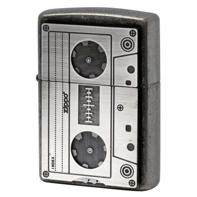 Zippo ジッポー CASSETTE TAPE カセットテープ クローム 昭和 レトロ 2CBM-CT