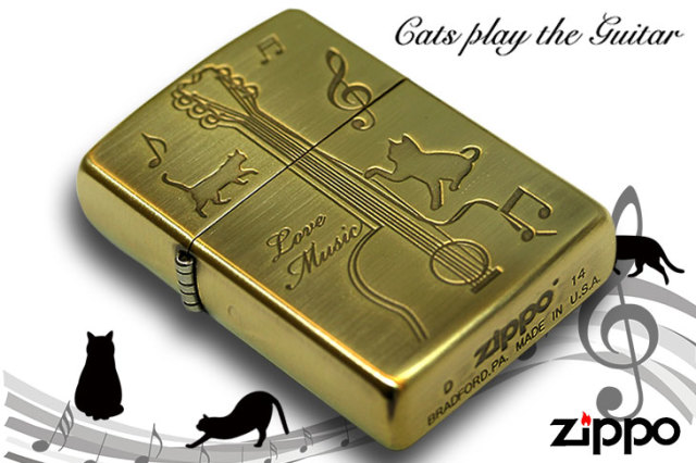 Zippo ジッポー CATS play the GUITAR CATG-BB｜Zippo専門店フラミンゴ