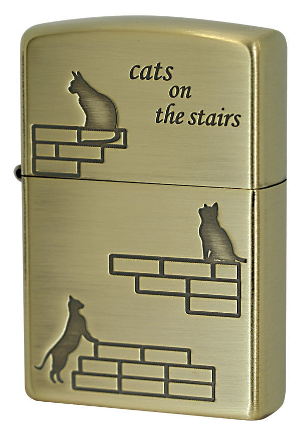 zippo ジッポーライター 大人気 猫シリーズ アンティーク調 猫