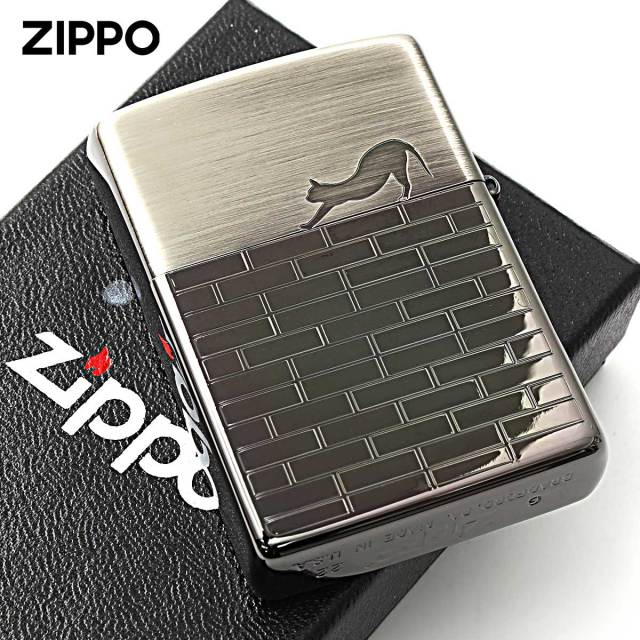 Zippo ジッポー ネコ 猫 Cat キャットウォーク ブラックニッケル CAT