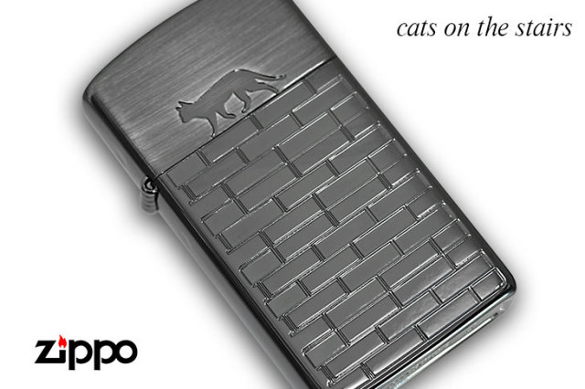 Zippo ジッポー SLIM CAT WALKS スリム キャットウォーク 猫 16BN-CATW