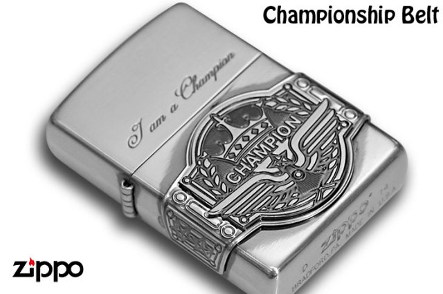 CHAMPION ☆チャンピオンzippo®︎ビンテージコレクターズアイテム Zippo ジッポー Championship Belt CHAMP-SI｜Zippo専門店フラミンゴ：本店