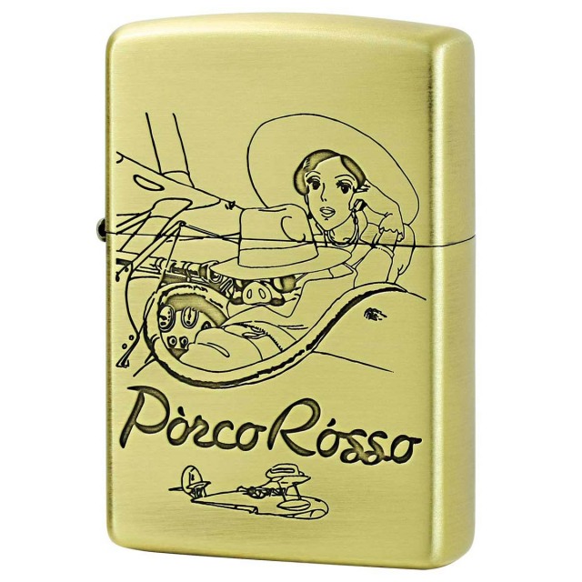 Zippo ジッポー スタジオジブリ 紅の豚 ポルコとジーナ 真鍮 ブラス オフィシャルライセンス品 NZ-41