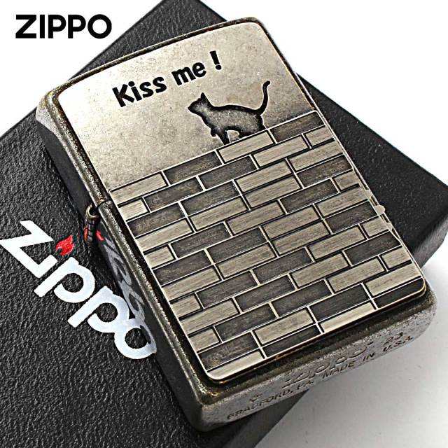 Zippo ジッポー ネコ 猫 Cat キスミー キャッツ バレル加工