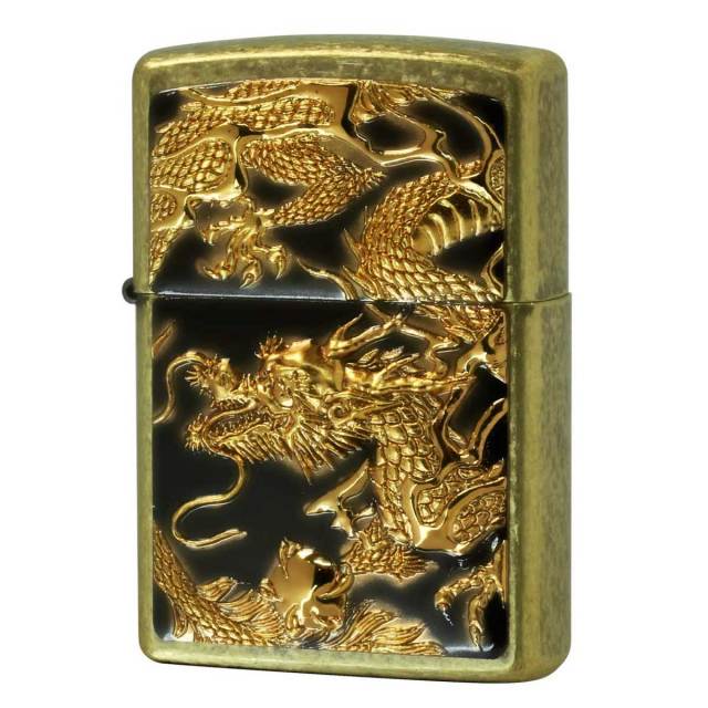 Zippo ジッポー 龍 ドラゴン 立体電鋳板 ブラスバレル 3D DRAGON Z3D-DR BNG