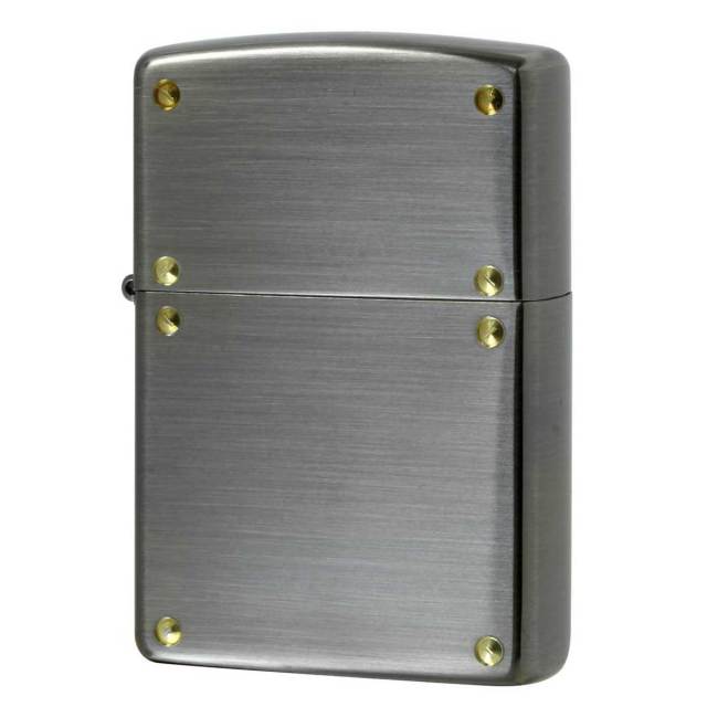 Zippo ジッポー スクリュー 無地 両面加工 ブラックニッケル SCREW 2BN メール便可
