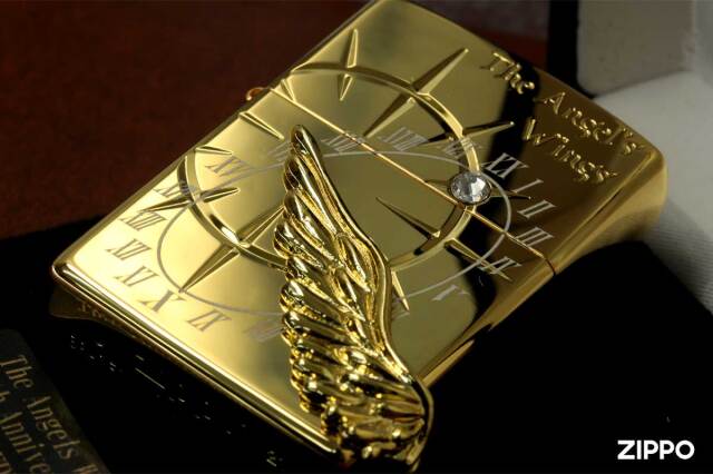 Zippo ジッポー 限定2,000個 エンジェル ウイング 20周年記念 金ミラー  