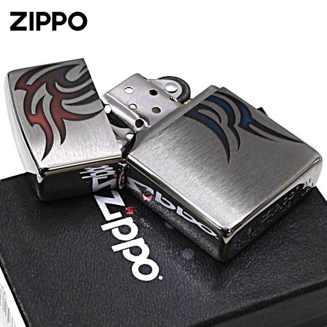 Zippo ジッポー トライバル タトゥー 2面 カラー ワイルド
