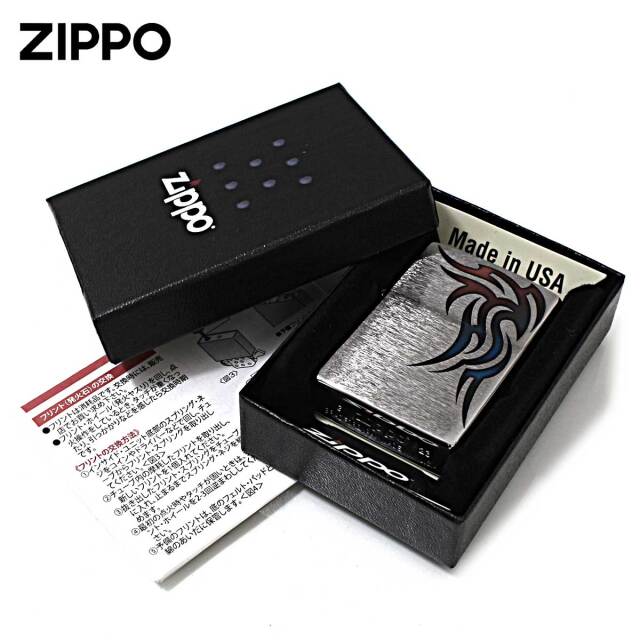 Zippo ジッポー トライバル タトゥー 2面 カラー ワイルド