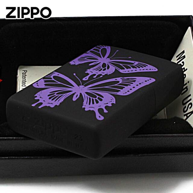 Zippo ジッポー 蝶々 バタフライ パープル Butterfly Series 2BTF