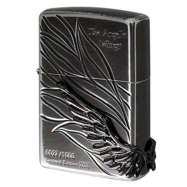 Zippo ジッポー 限定1,000個 2026年モデル The Angel's Wings エンジェル ウイング メタル シルバーイブシ PAW-2026SIB